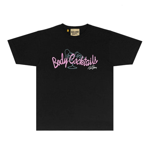 Gallery Dept T Shirt Retro Printed Loose Short-Sleeved Shirt