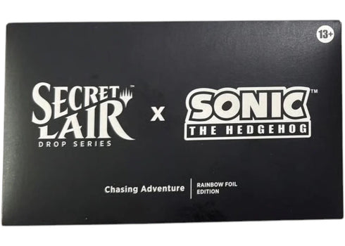 Magic: The Gathering Secret Lair Series Sonic The Hedgehog Chasing Adventure Rainbow Foil