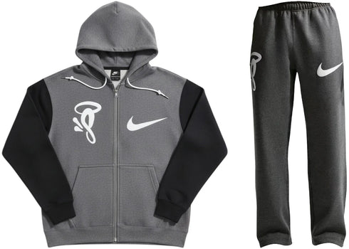 Nike x Syna Solo Swoosh Fleece Sweatsuit Grey