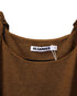 Women's Jil Sander Puff Sleeve Knee Length in Brown Wool