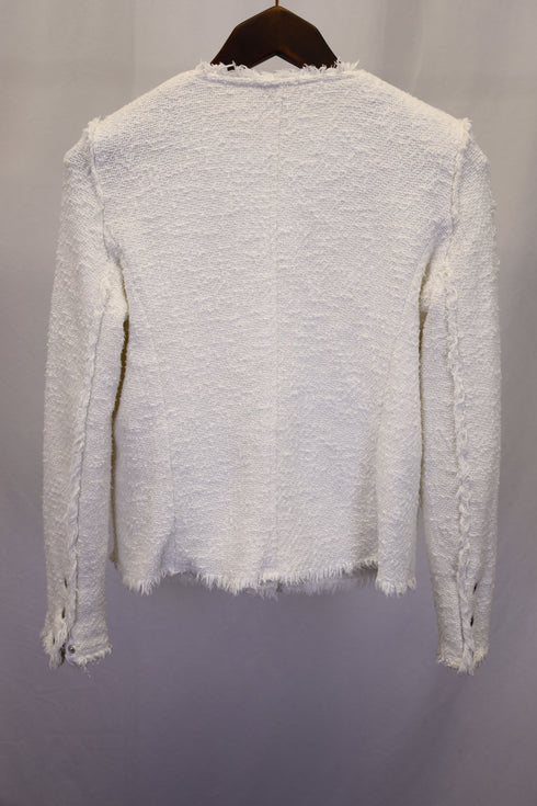 Women's Iro Agnette Tweed Jacket in White Cotton