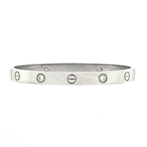 Love 4 Diamond Bracelet 18K White Gold and Diamonds 18
