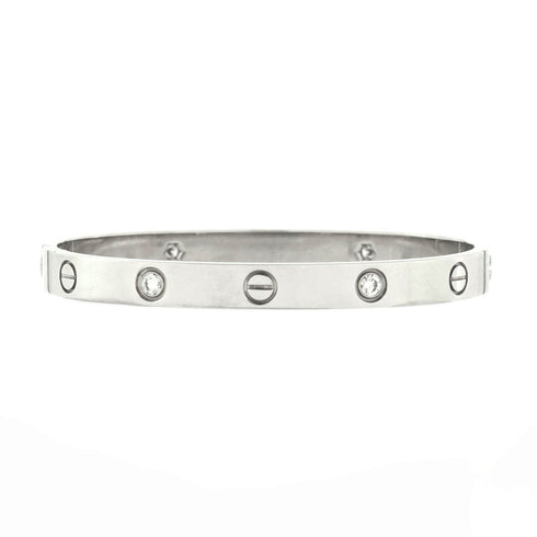 Love 4 Diamond Bracelet 18K White Gold and Diamonds 18