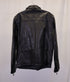 Men's Kenzo Zip Front Moto Jacket in Black Calfskin Leather