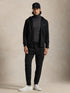 RALPH LAUREN Double-Knit Full-Zip Hoodie Polo Black