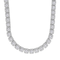 Clustered Tennis Chain (Silver) - 8mm