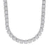 Clustered Tennis Chain (Silver) - 8mm