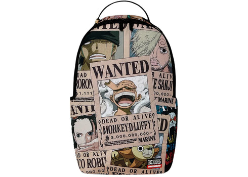 Sprayground One Piece Wanted Shark Posters Backpack Multicolor