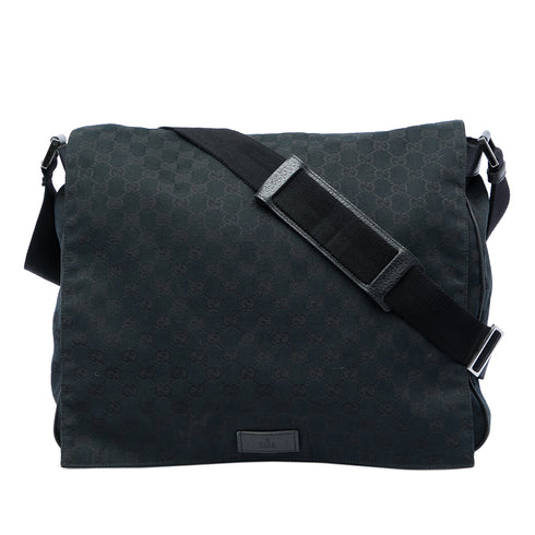 Flap Messenger Bag GG Canvas Large