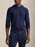 RALPH LAUREN Cotton Jersey Sleep Hoodie Cruise Navy