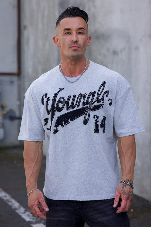4182 - Distressed Script Tees