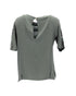 Women's Kenzo Printed T-Shirt in Green Silk