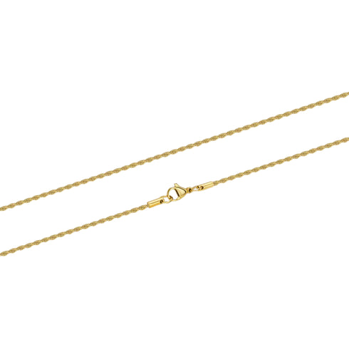 Rope Chain (Gold) - 2mm