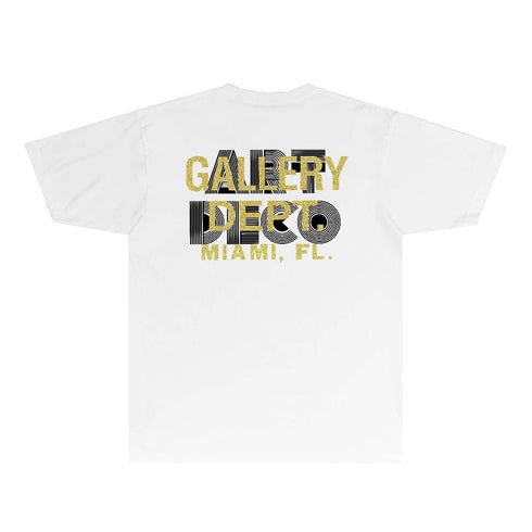 Gallery Dept T Shirt Retro Printed Loose Short-Sleeved Shirt