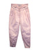 Women's Iro High-Waist Pleated Tapered Pants in Pink Cotton Denim