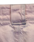 Women's Iro High-Waist Pleated Tapered Pants in Pink Cotton Denim