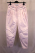 Women's Iro High-Waist Pleated Tapered Pants in Pink Cotton Denim