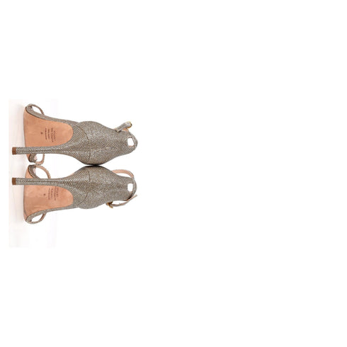 Women's Stuart Weitzman Nudist Sandals in Gold Synthetic