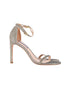 Women's Stuart Weitzman Nudist Sandals in Gold Synthetic
