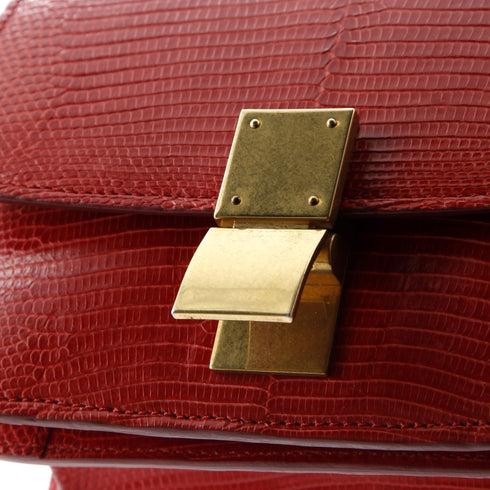 Classic Box Bag Lizard Small