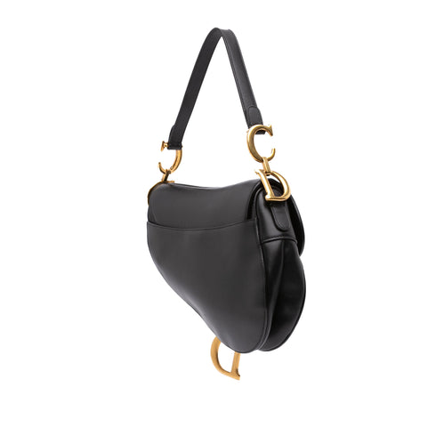 Saddle Handbag Leather Medium