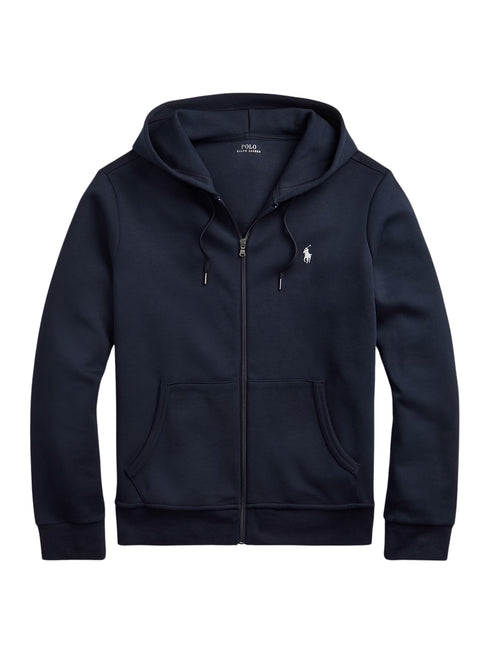 RALPH LAUREN Double-Knit Full-Zip Hoodie Aviator Navy