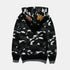 Bathing Ape Hoodie Autumn and Winter Men's Shark Luminous Camouflage Brushed Shark Sweater Men's Hooded Casual Coat