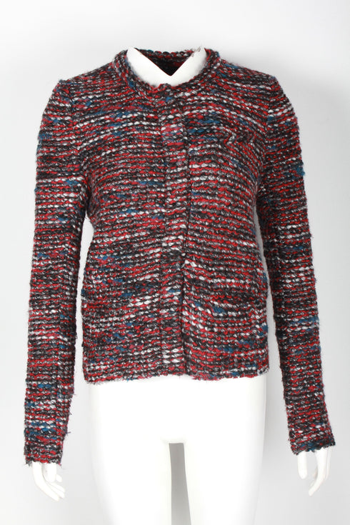 Women's Iro Carene Tweed Jacket in Multicolor Acrylic and Wool