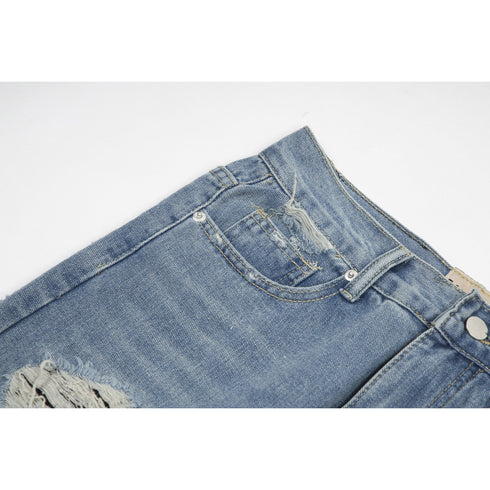 Gallery Dept Jeans Washed Ripped Rough Jeans Flared Trousers
