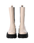 Women's Sergio Rossi Milla Platform Boots in White Leather