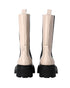 Women's Sergio Rossi Milla Platform Boots in White Leather