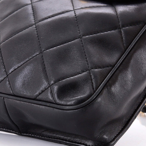 Vintage Square CC Flap Bag Quilted Lambskin Medium