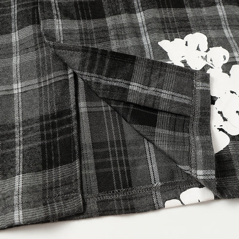 Denim Tears Shirt Kapok Plaid Short Sleeve Shirt