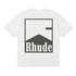 Rhude T-shirts Printed Cotton Crew Neck Short Sleeve Men and Women
