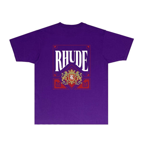 Rhude T-shirts Printed Trendy Pure Cotton