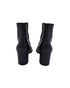 Women's Gianvito Rossi Black leather chunky heeled booties with side zip 35.5