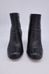 Women's Gianvito Rossi Black leather chunky heeled booties with side zip 35.5