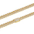 Iced Prong Cuban Chain (Gold) - 12mm
