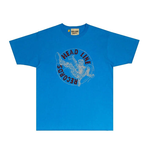 Gallery Dept T Shirt Retro Printed Loose Short-Sleeved Shirt