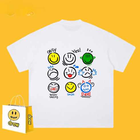 Drew T-shirts Short Sleeve T-shirt Loose round Neck