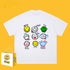 Drew T-shirts Short Sleeve T-shirt Loose round Neck