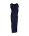Women's Peter Pilotto Draped Sleeveless Gown in Navy Blue Cotton