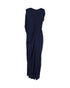 Women's Peter Pilotto Draped Sleeveless Gown in Navy Blue Cotton