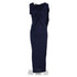 Women's Peter Pilotto Draped Sleeveless Gown in Navy Blue Cotton