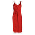 Women's T by Alexander Wang Draped Dress in Red Satin