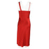 Women's T by Alexander Wang Draped Dress in Red Satin