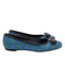 Women's Salvatore Ferragamo Striped Vara Bow Ballet Flats in Multicolor Patent Leather