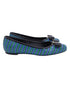 Women's Salvatore Ferragamo Striped Vara Bow Ballet Flats in Multicolor Patent Leather