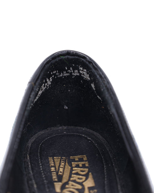 Women's Salvatore Ferragamo Striped Vara Bow Ballet Flats in Multicolor Patent Leather