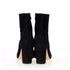 Women's Gianvito Rossi Pointed-Toe Ankle Boots in Black Suede